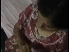 My BBC is being stroked by my bootylicious Indian brunette hair.